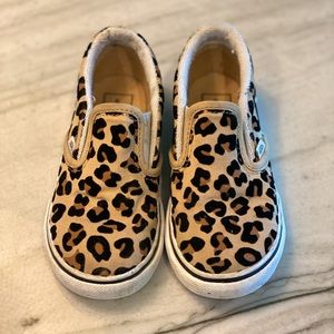 Toddler cheetah print Vans